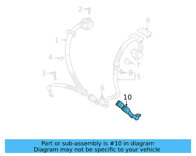 Outer Buckle 2GJ-857-739-A-MNB - View 3