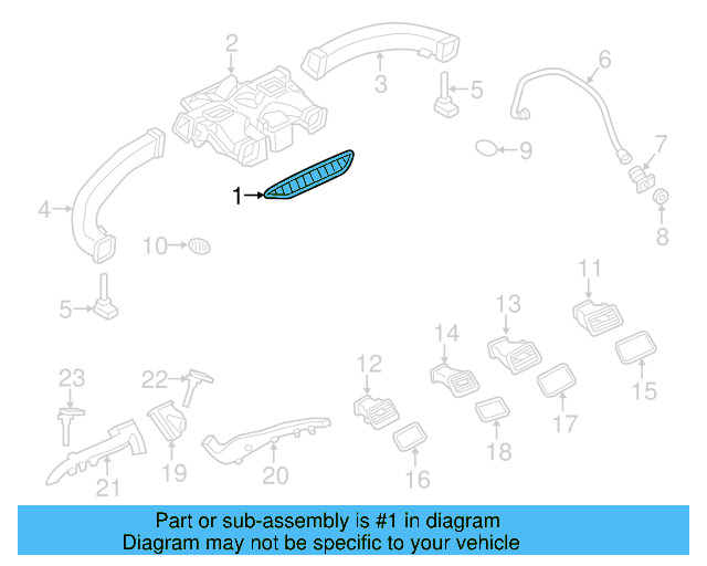 Defroster Nozzle 7P6-819-705-81U