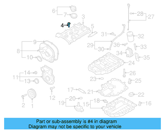 Cylinder Head Screw N-105-540-05 - View 20