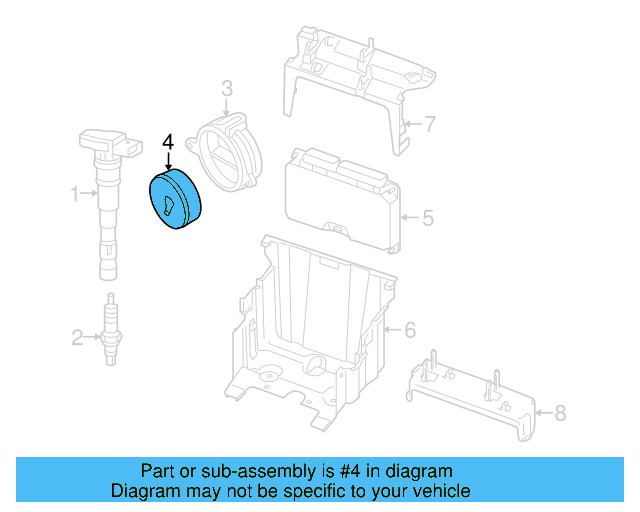 Rotor Sensor 06B-905-234-A - View 9