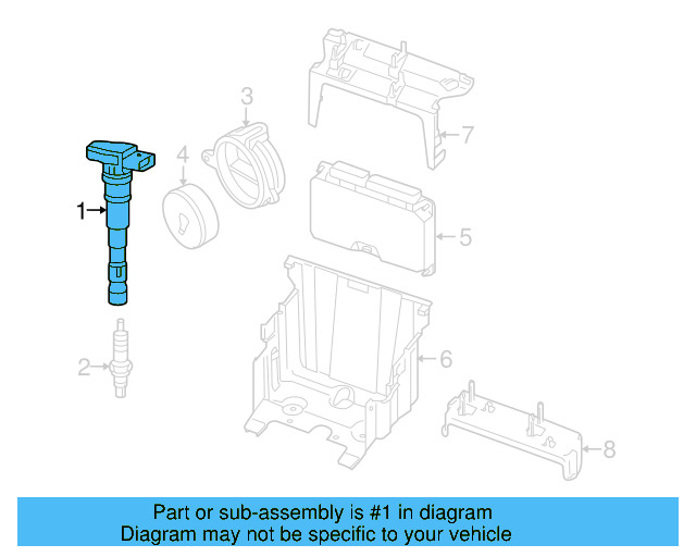 Ignition Coil 077-905-115-AA - View 7