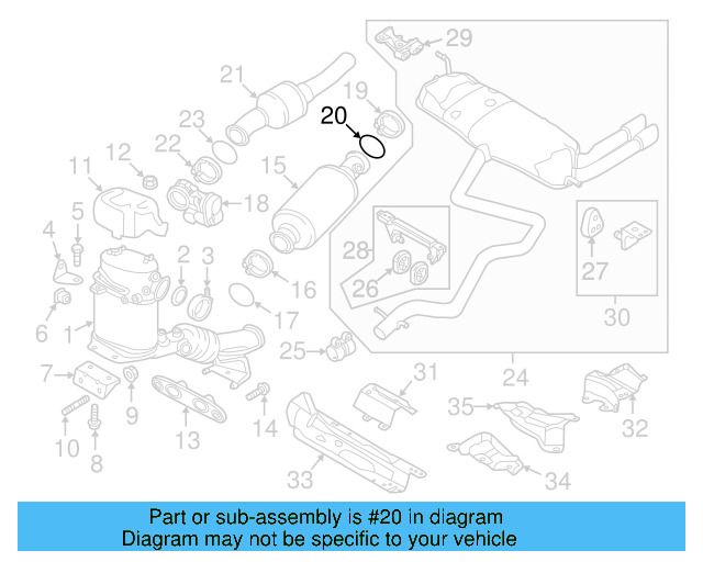 Converter & Pipe Gasket 1K0-253-115-AE - View 63