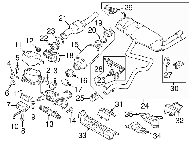 Muffler & Pipe Retainer Ring 1K0-253-147-C - View 25