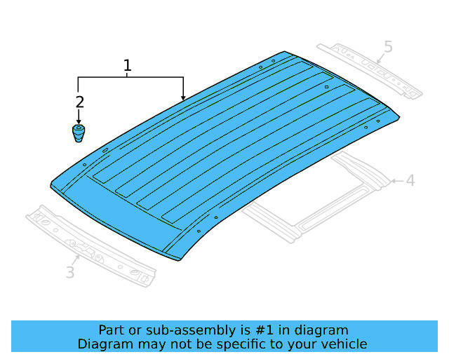 Roof Panel 3CM-817-101-B - View 4