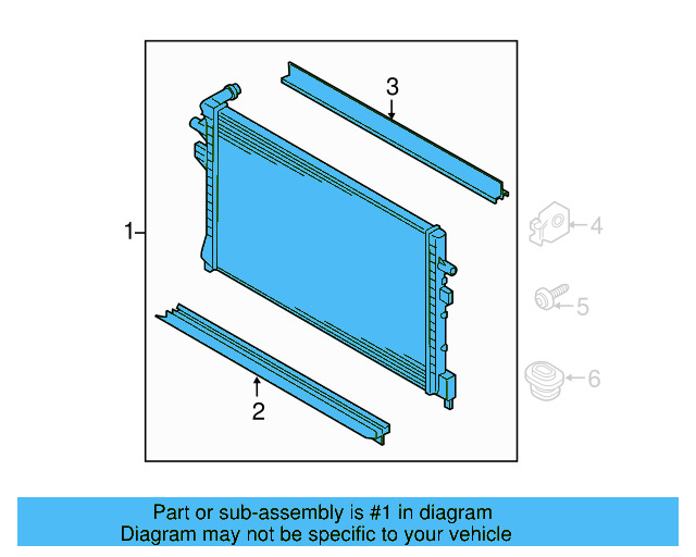 Auxiliary Radiator 5Q0-121-251-HS - View 8