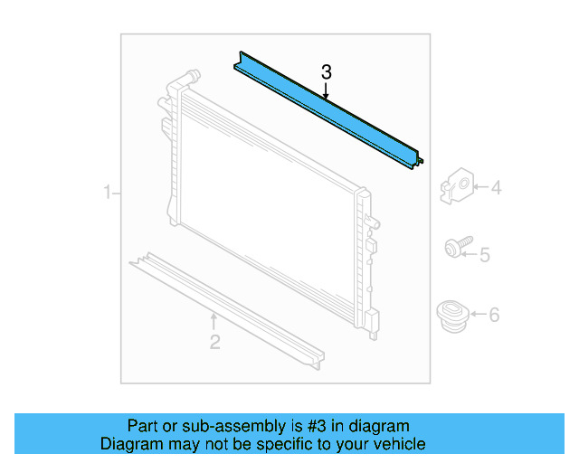 Radiator Lower Seal 5Q0-121-345-H - View 12
