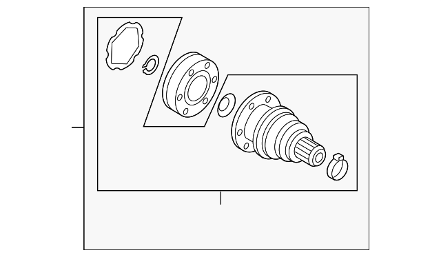 Inner Joint Assembly 1K0-498-103-X - View 7