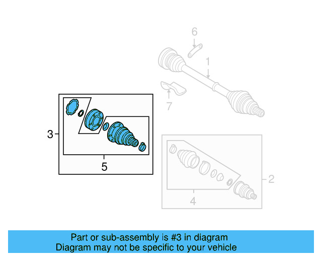 Inner Joint Assembly 1K0-498-103-X - View 39