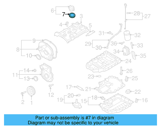 Filler Cap Gasket 036-115-111-B - View 118