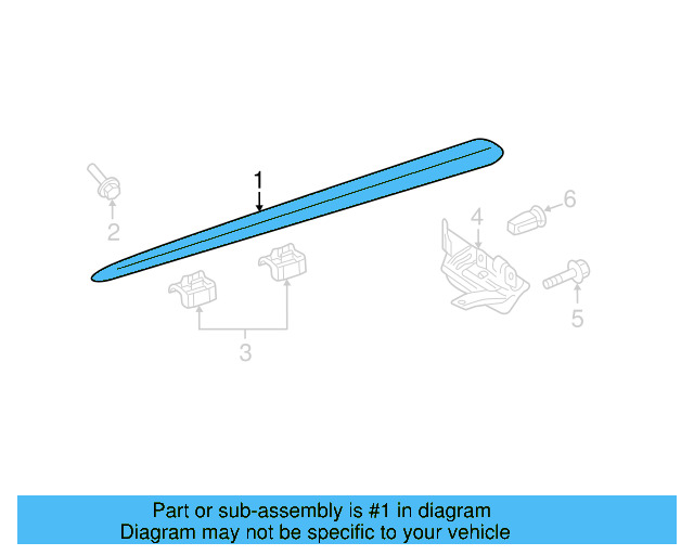 Rocker Molding 5K0-853-855-F-9B9 - View 3