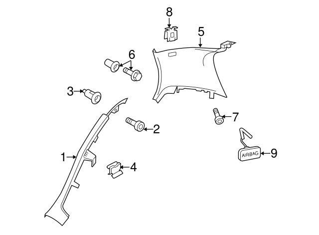 Fender Liner Screw N-907-750-01 - View 77