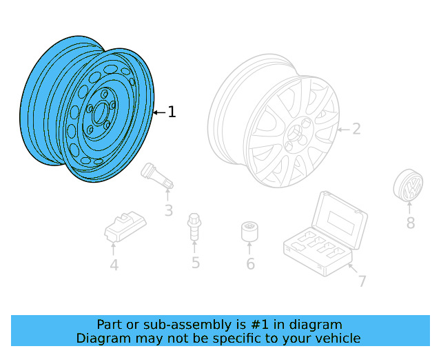 Wheel, Spare 5Q0-601-027-BT-03C - View 67