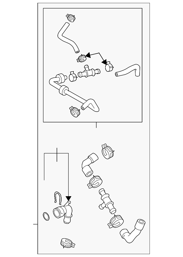 Upper Hose 1K0-122-101-GK