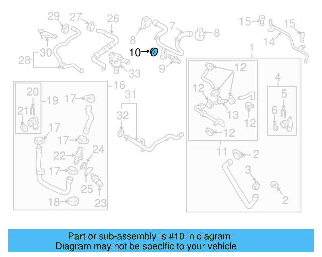 Engine Coolant Pipe 5N0-121-070-M - View 10