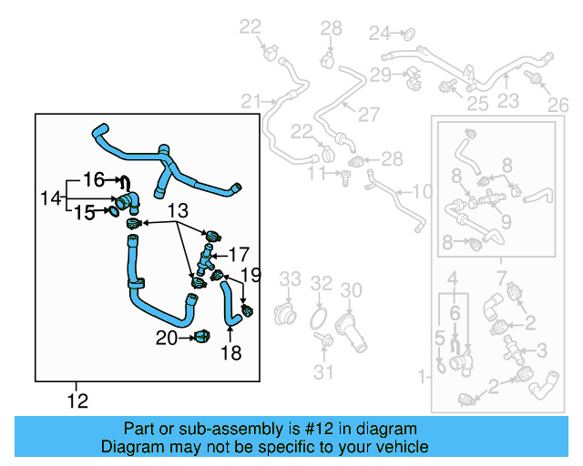 Lower Hose 1K0-122-051-FT - View 8