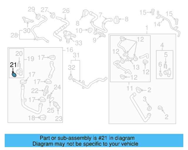 Water Hose Assembly Upper Seal N-907-653-01 - View 249
