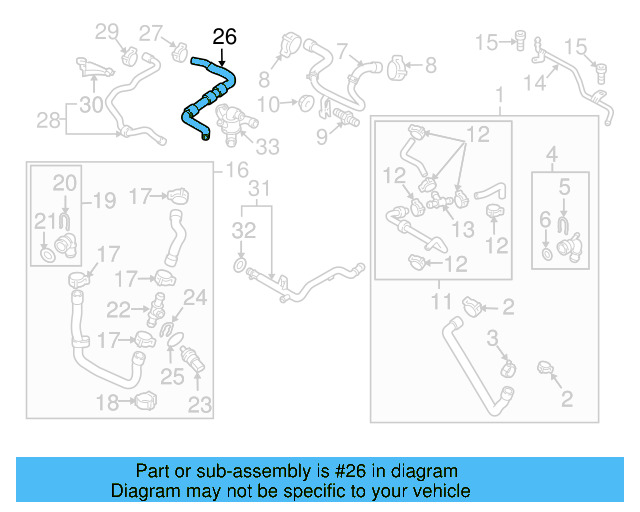 Overflow Hose 1K0-122-447-GR - View 21