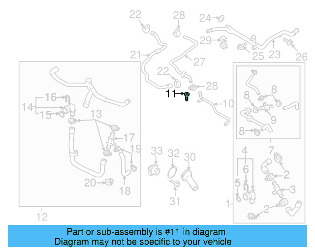 Water Pipe 03L-121-065-H - View 6