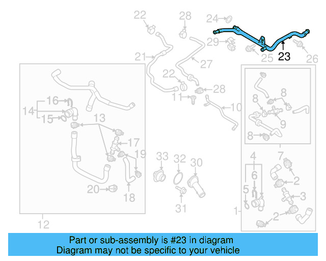 Water Pipe 03L-121-065-H - View 4