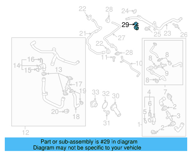 Reservoir Hose Bracket 1K0-133-687-B - View 5