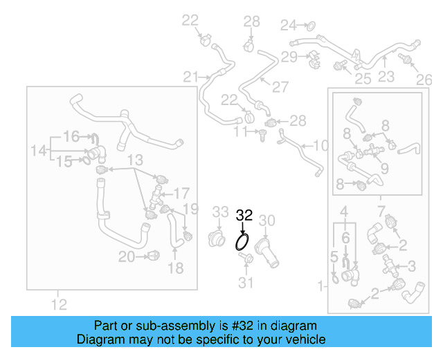 Engine Water Pump Housing O 038-121-119-B - View 6