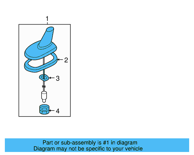 Antenna Mast 1K0-035-507-K - View 3