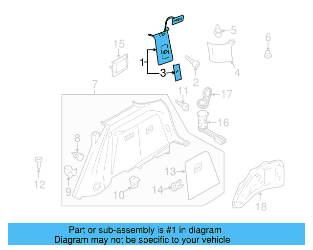 Front Trim 7L6-867-242-AG-3S3 - View 6