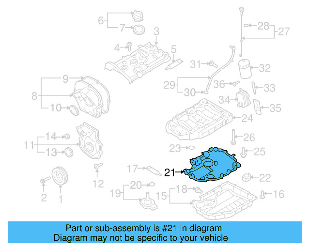 Oil Pan Baffle 06J-103-138-F - View 5