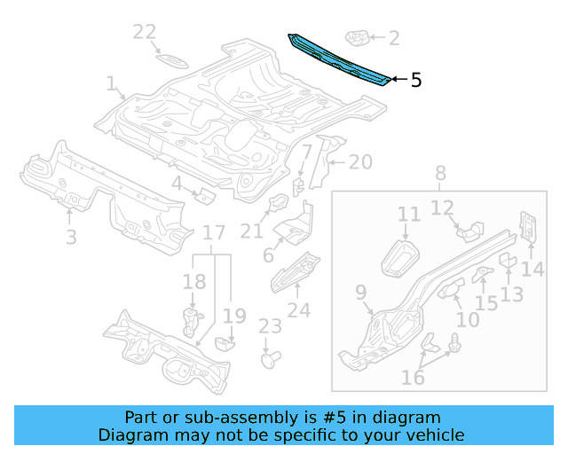 Rear Cross 5Q0-813-528 - View 10