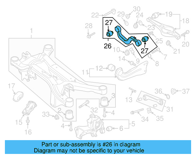 Upper Control Arm 1K0-505-323-N - View 16