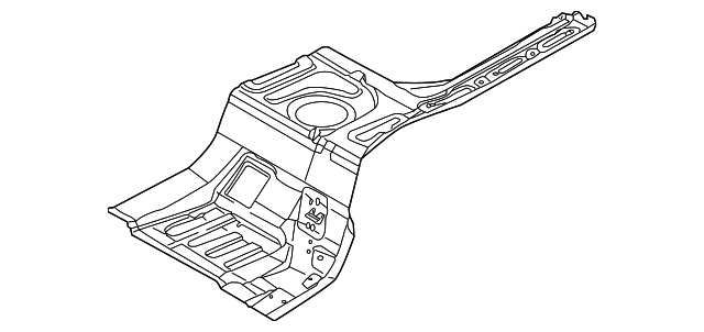Rear Floor Pan 3D0-803-093-A - View 2