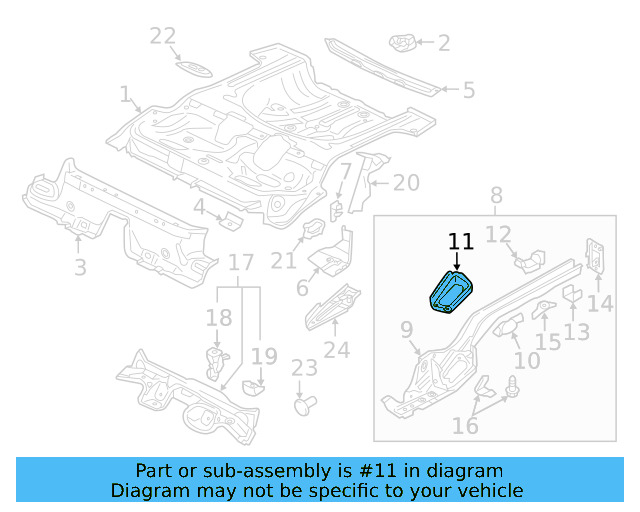 Rail Reinforced 5Q0-804-505-A - View 22