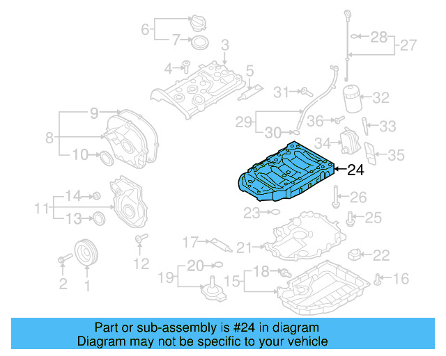 Engine Oil Pan 06J-103-603-BD - View 4
