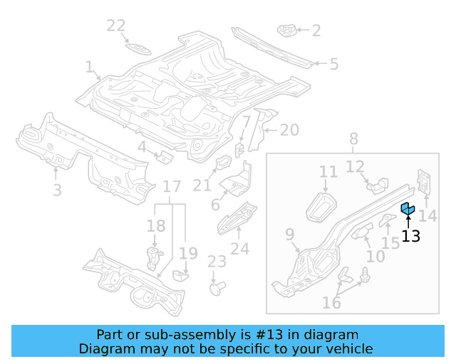 Muffler Bracket 5Q0-804-025 - View 8