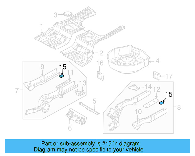Tow Hook Bracket 3D0-813-127 - View 4