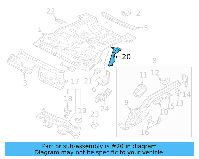 Wheelhouse Brace 5Q0-802-952-AF - View 3