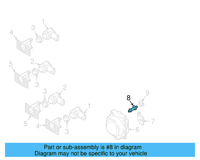 Distance Sensor Mount Bracket 3AA-907-179 - View 3