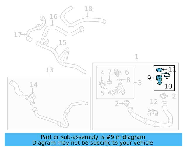 Water Hose Assembly Upper Seal N-907-653-01 - View 14