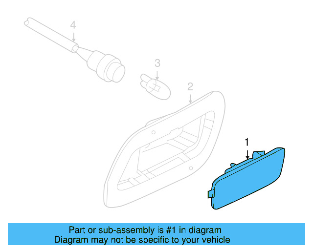 Side Marker Lamp 1K9-945-072 - View 7