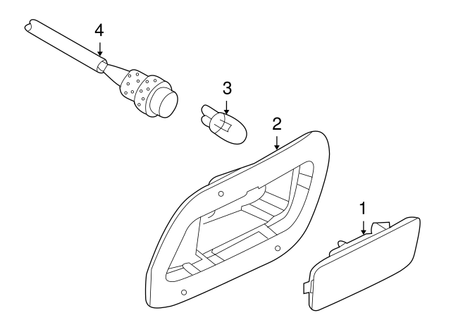 Side Marker Lamp 1K9-945-072 - View 3