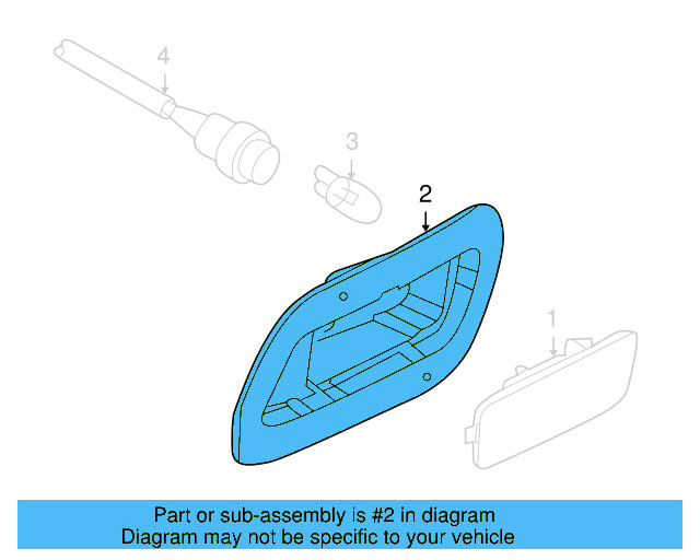 Side Marker Light Bracket 1K5-945-568 - View 8