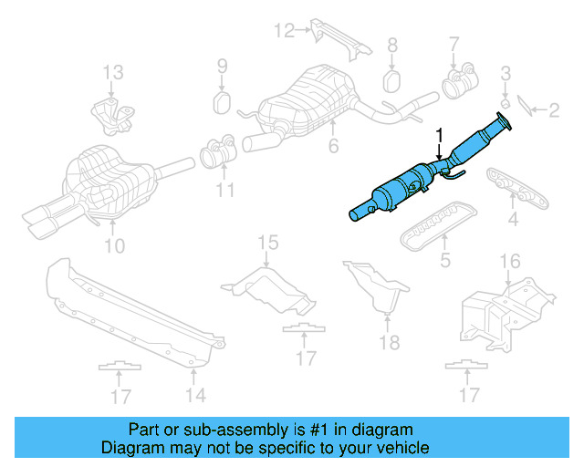 Catalytic Converter 5C0-253-059-BC - View 10