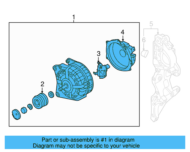 Alternator 04B-903-023-A - View 5