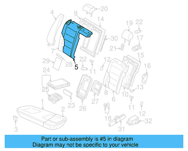 Seat Cover 3C5-885-405-GT-ZRD - View 3