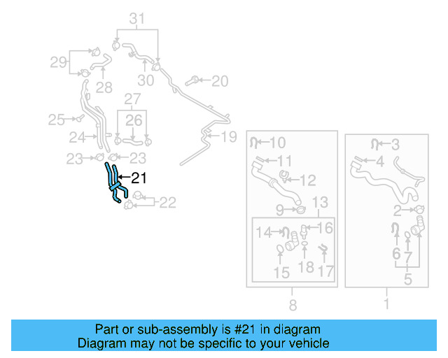 Engine Coolant Hose 3C0-122-063-M - View 20