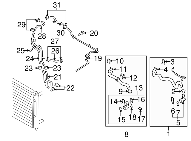 Engine Coolant Temperature Sensor C 032-121-142 - View 34