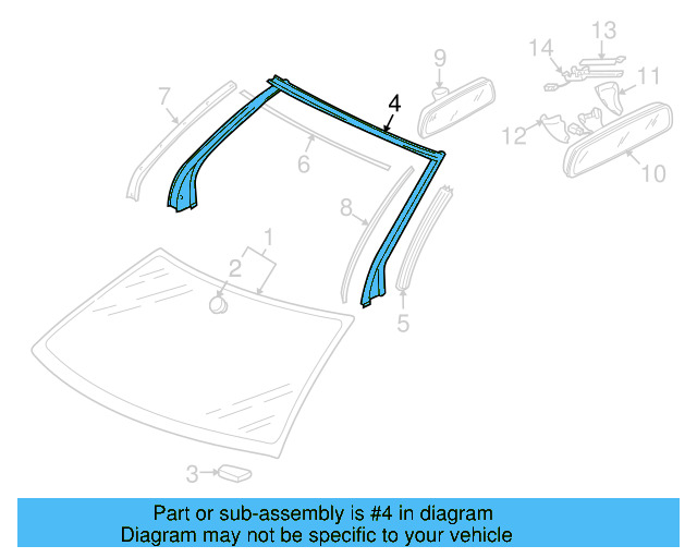 Weatherstrip 1Q0-871-409-M-5AP