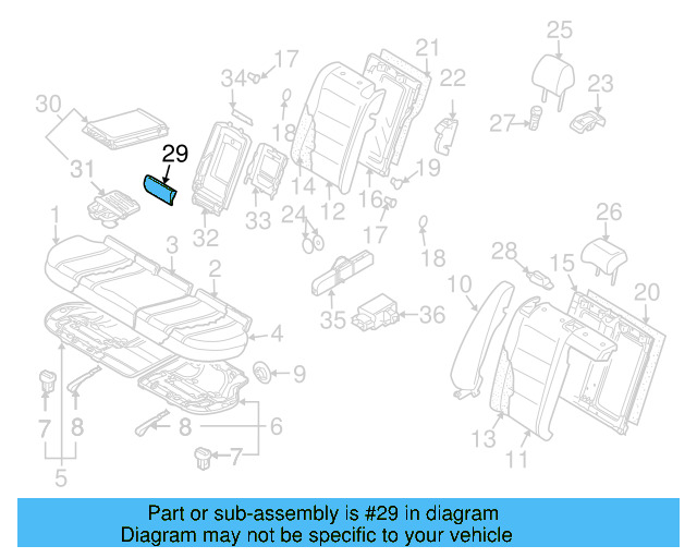 Center Cushion 3C0-885-873-D-42V - View 5