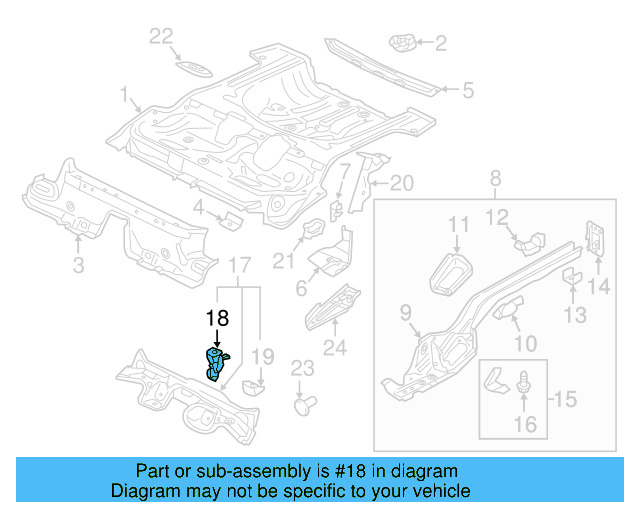 Floor Pan Mount 5Q0-813-722