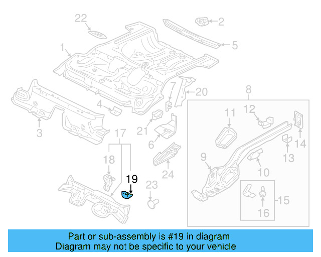 Front Retainer 5Q0-803-781-A - View 10